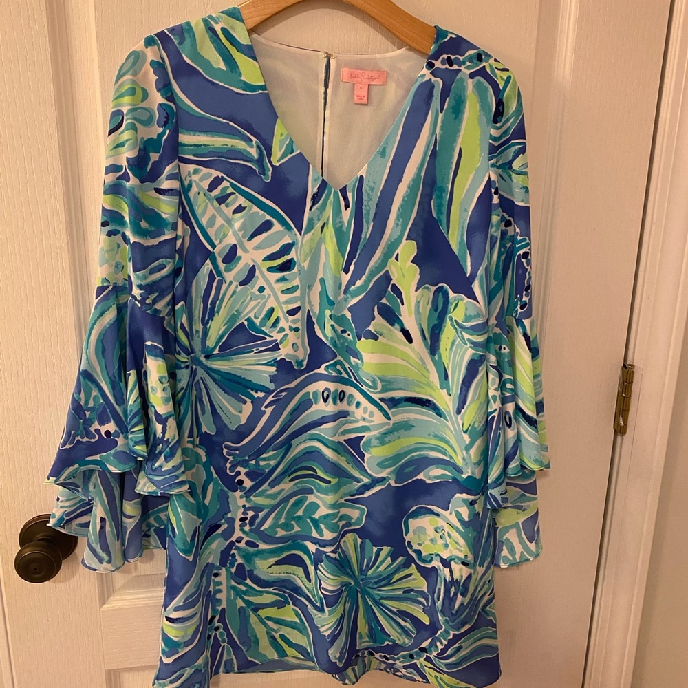 Lilly Pulitzer rosalia dress in beckon blue